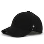 Unisex Adjustable Baseball Cap with Cross Water Drop Embroidery - Perfect for Spring and Autumn Outdoor Activities!