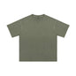 Summer New Cotton T-Shirt Men'S Retro Washed Distressed Short Sleeve Drop Shoulder Loose Fashion Brand